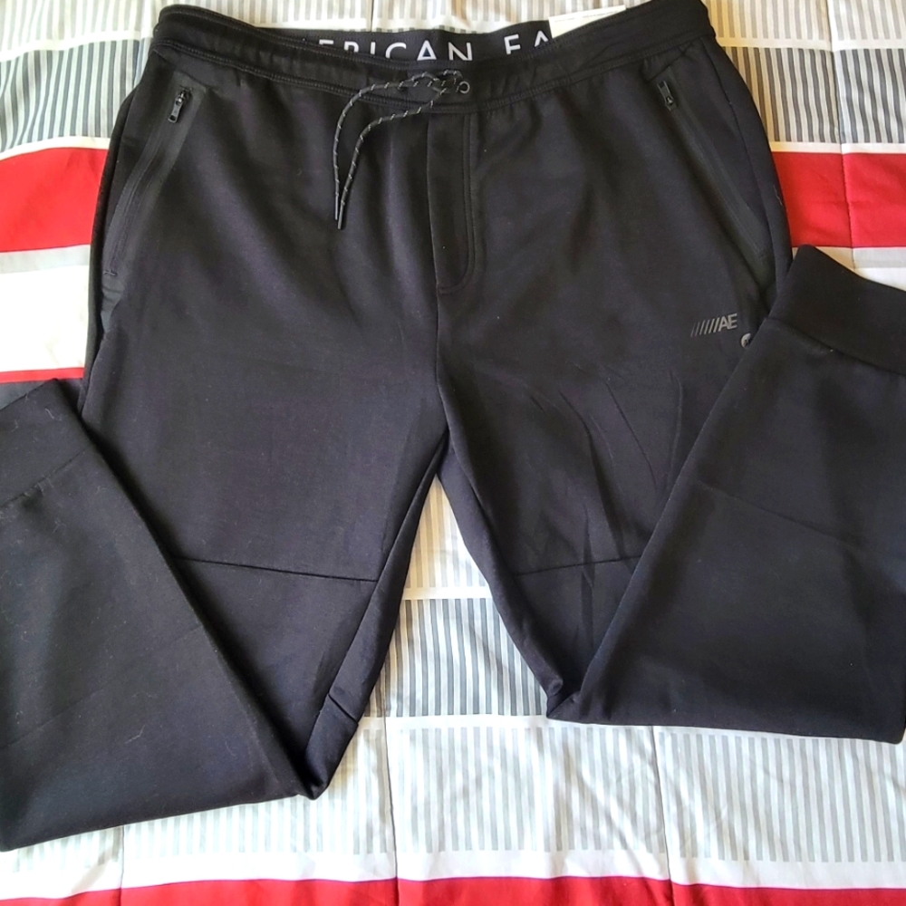 American Eagle Men's Active 24/7 Jogger Black  Sweatpants, XXXL NWT